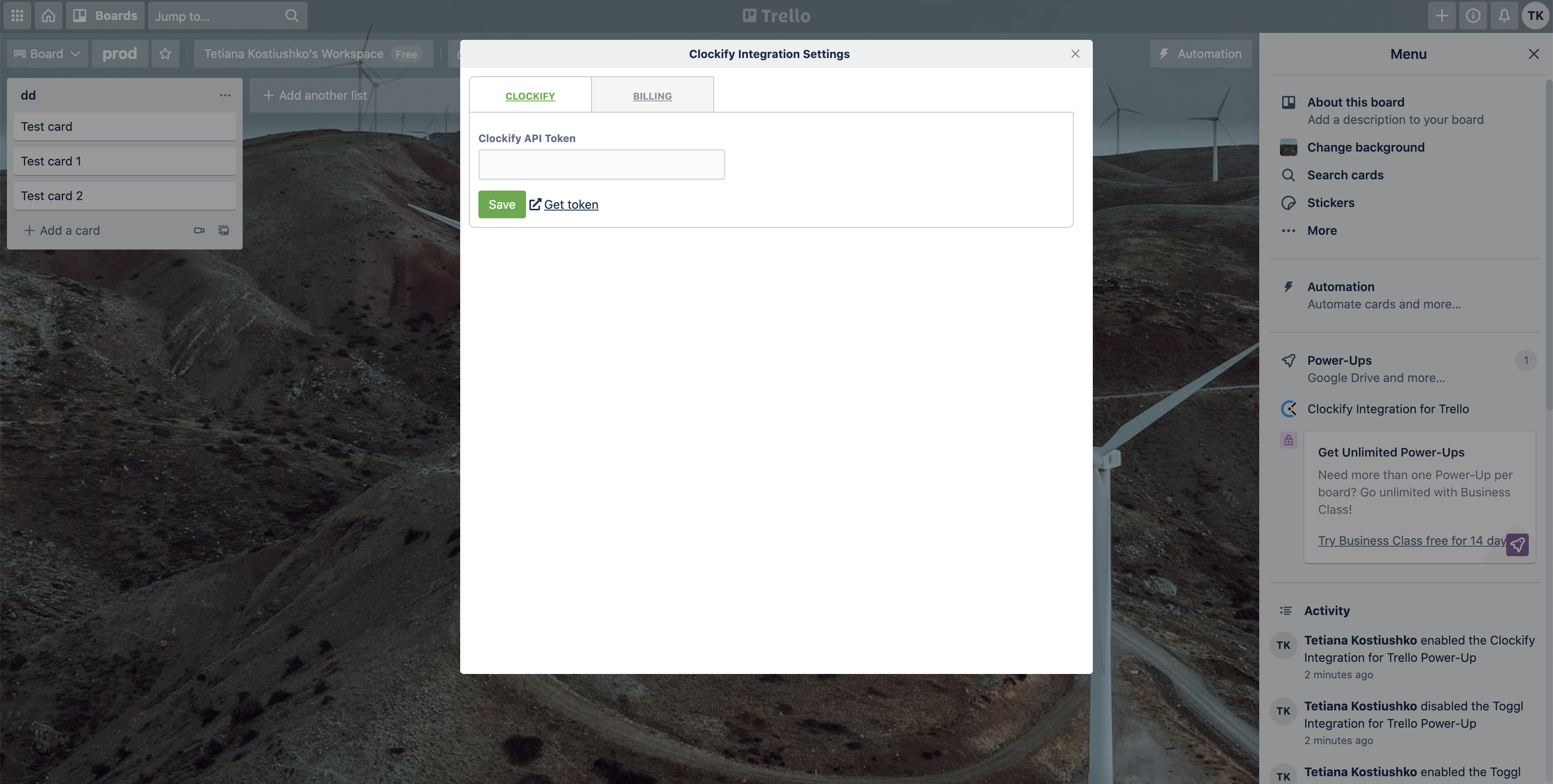 Clockify Integration for Trello Power-Up | Trello